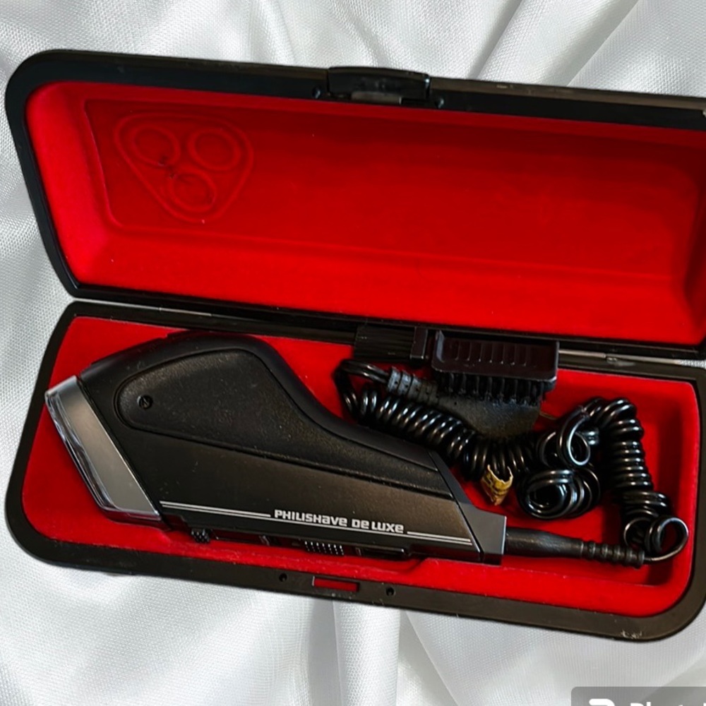 PHILIPS vintage Philishave de luxe electronic shaver in original case